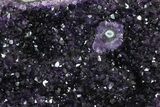 Amethyst Geode Section on Metal Stand - Deep Purple Crystals #171816-4